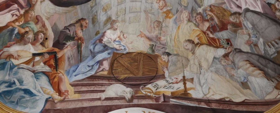 Fresko Geburt Christi von C.D. Asam, Kosterkirche Osterhofen