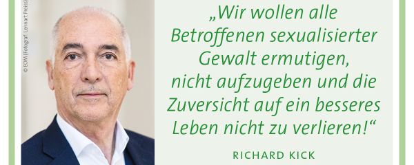 Foto und Zitat von Richard Kick