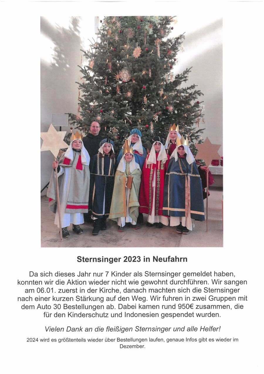 Sternsinger in Neufahrn