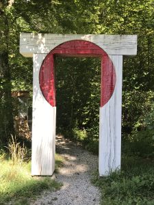 Kunstwerk im Park