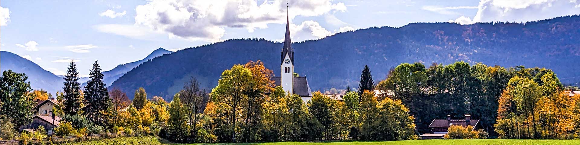 Blick auf die Kirche St. Agatha