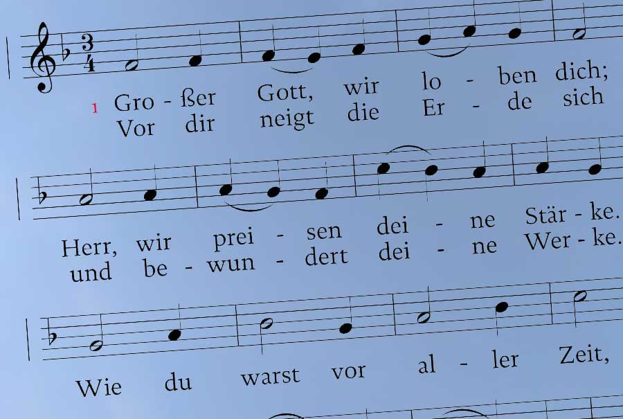 Deko Bild - Kirchenmusik