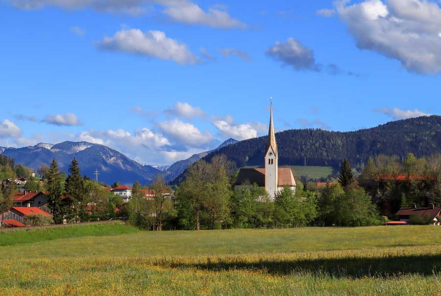 Deko Bild - Blick auf St. Agatha