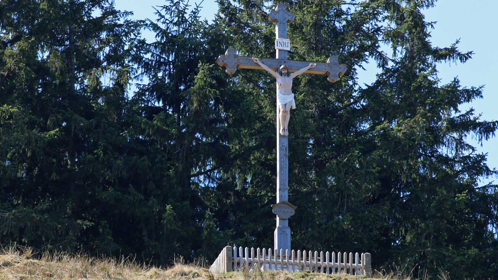 Gipfelkreuz an der Gindelalmschneid