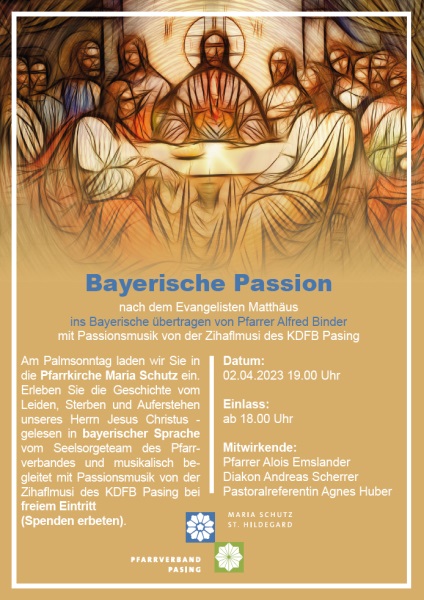Plakat bayerische Passion