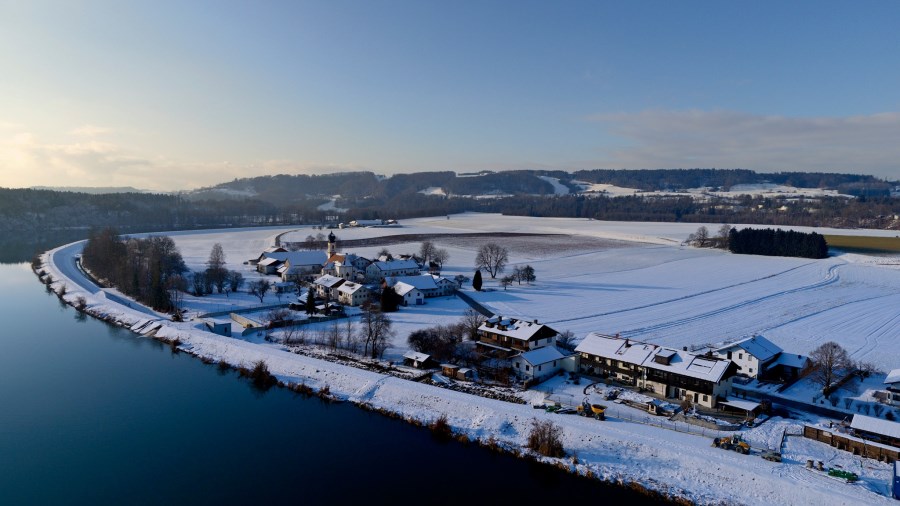 Fraham im Winter_aus der Vogelperspektive