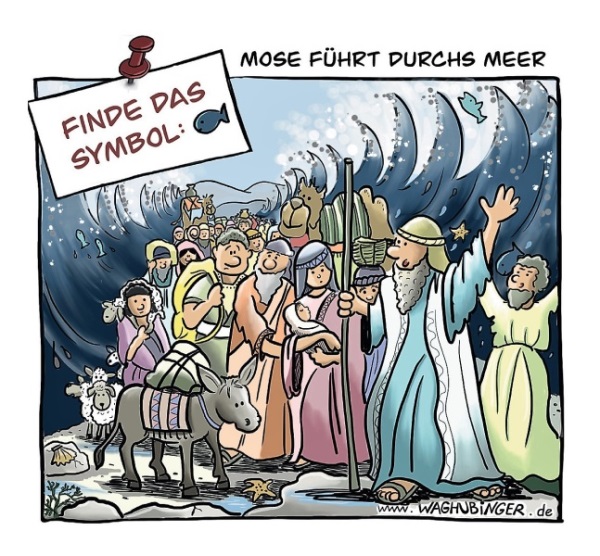 Mose führt durchs Meer