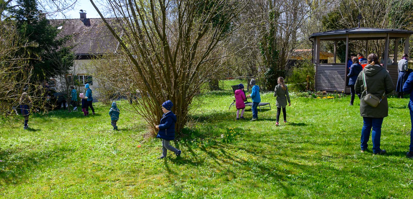 Ostereiersuchen im Pfarrhof Rott am Inn