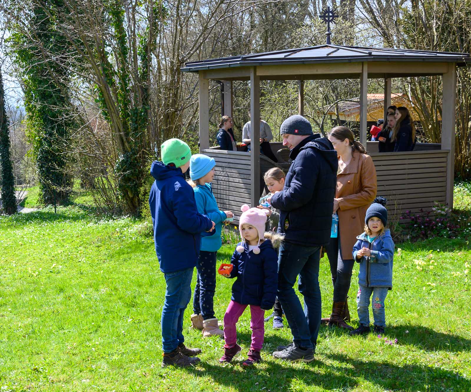 Ostereiersuchen im Pfarrhof Rott am Inn