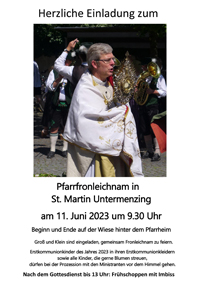 Plakat Fronleichnam St. Martin 2023