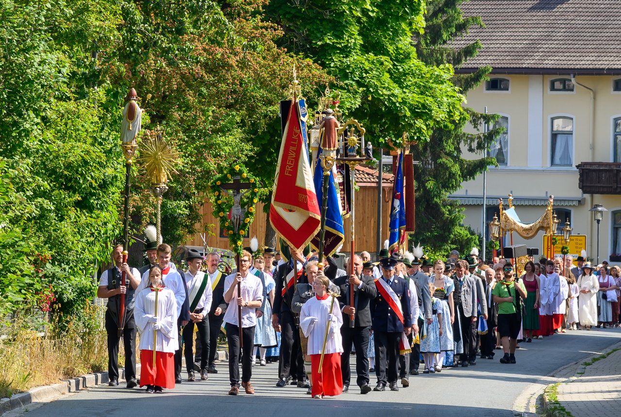 Fronleichnamsprozession in Rott am Inn