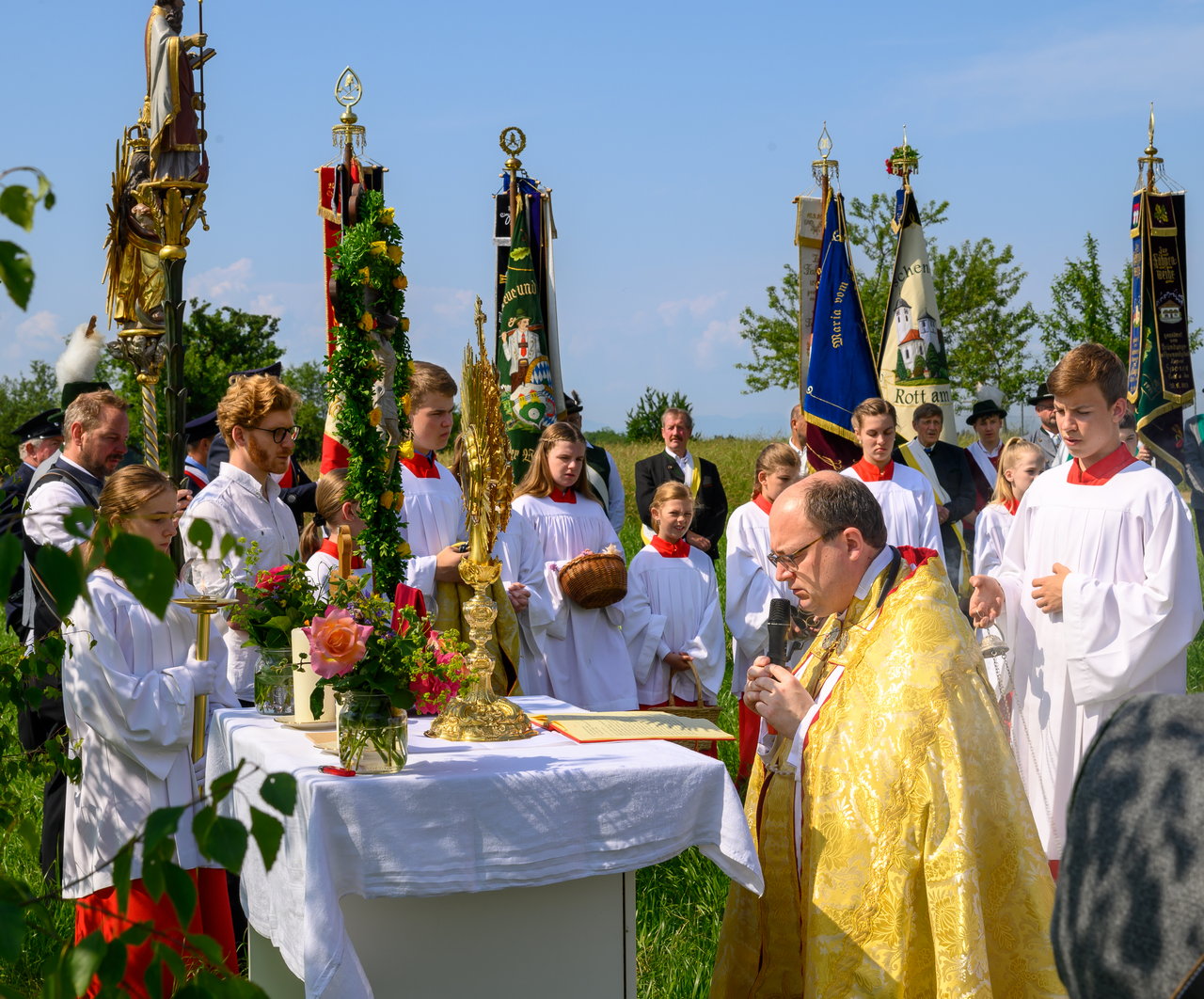Fronleichnamsprozession in Rott am Inn