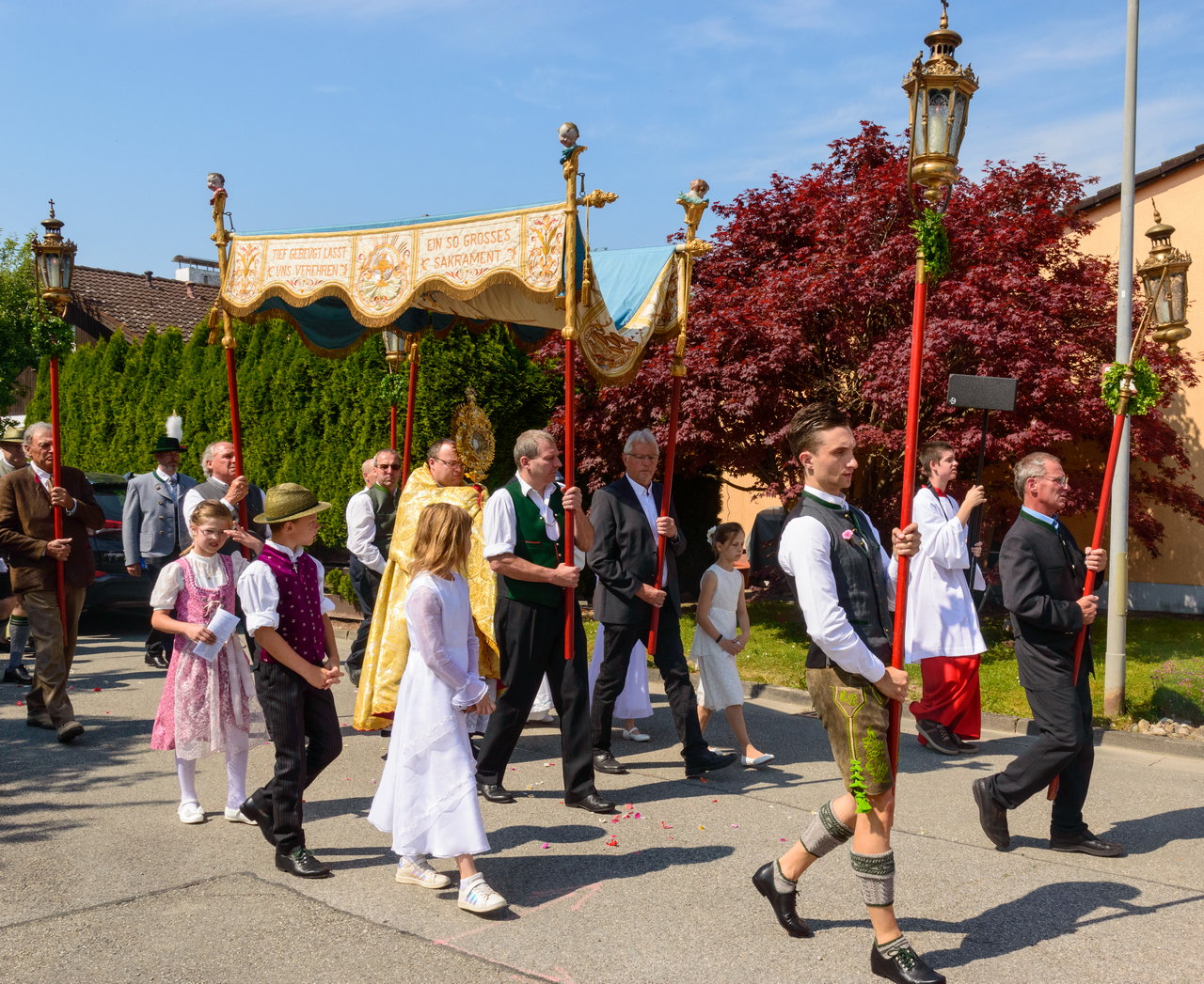 Fronleichnamsprozession in Rott am Inn