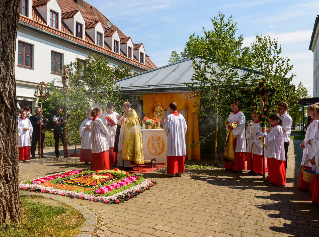 Fronleichnamsprozession in Rott am Inn