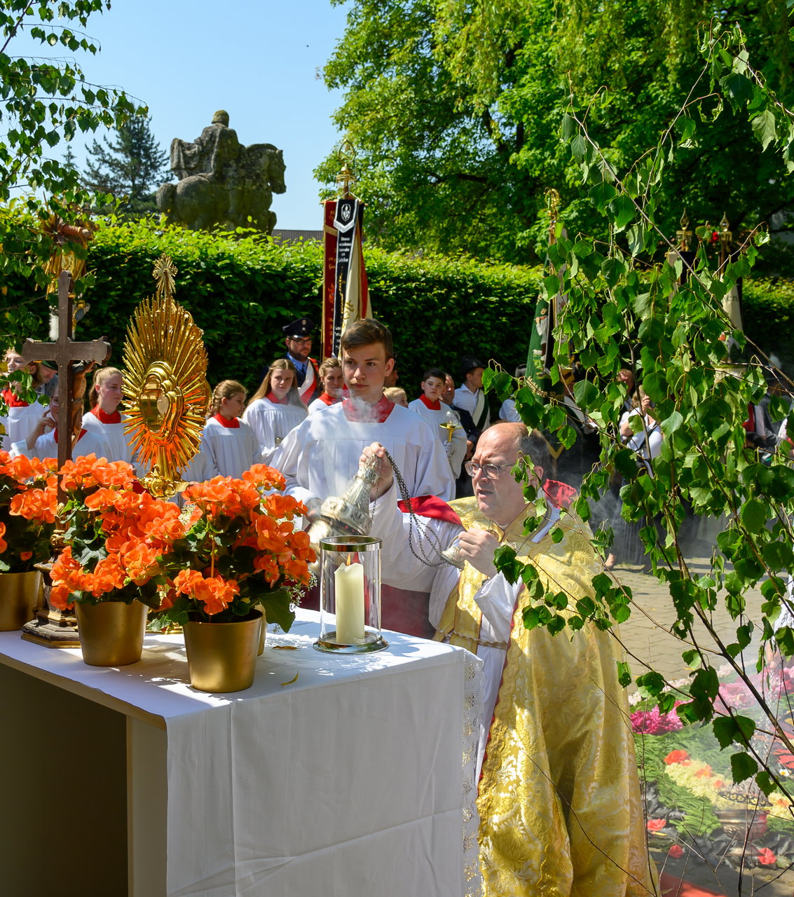 Fronleichnamsprozession in Rott am Inn