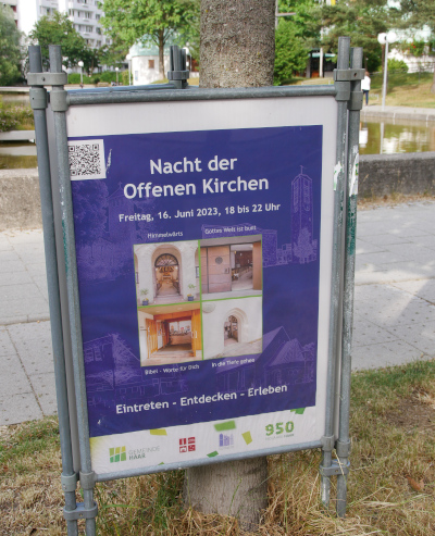 Plakat für Nacht der Kirchen