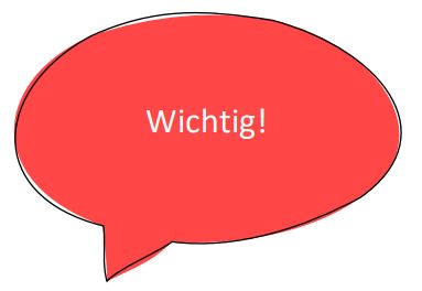Sprechblase wichtig