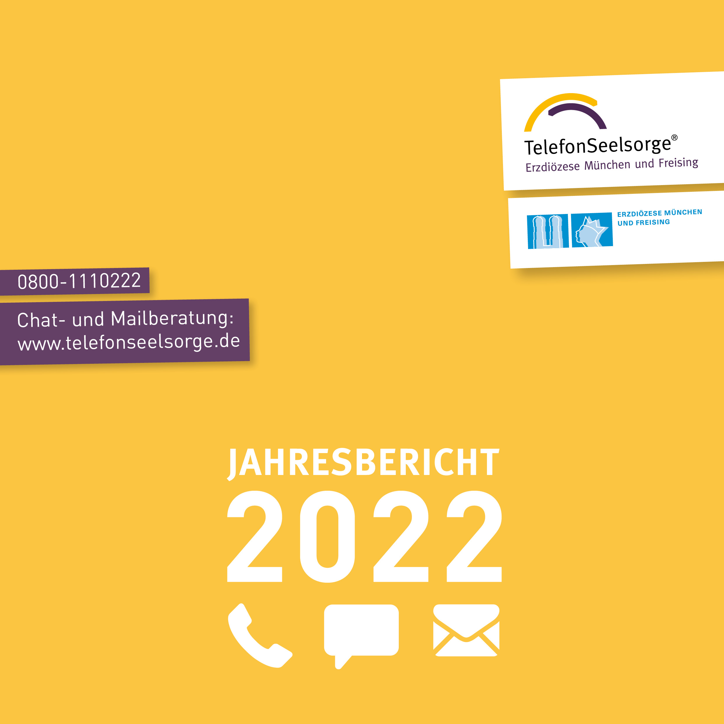 Cover Jahresbericht 2022 TelefonSeelsorge