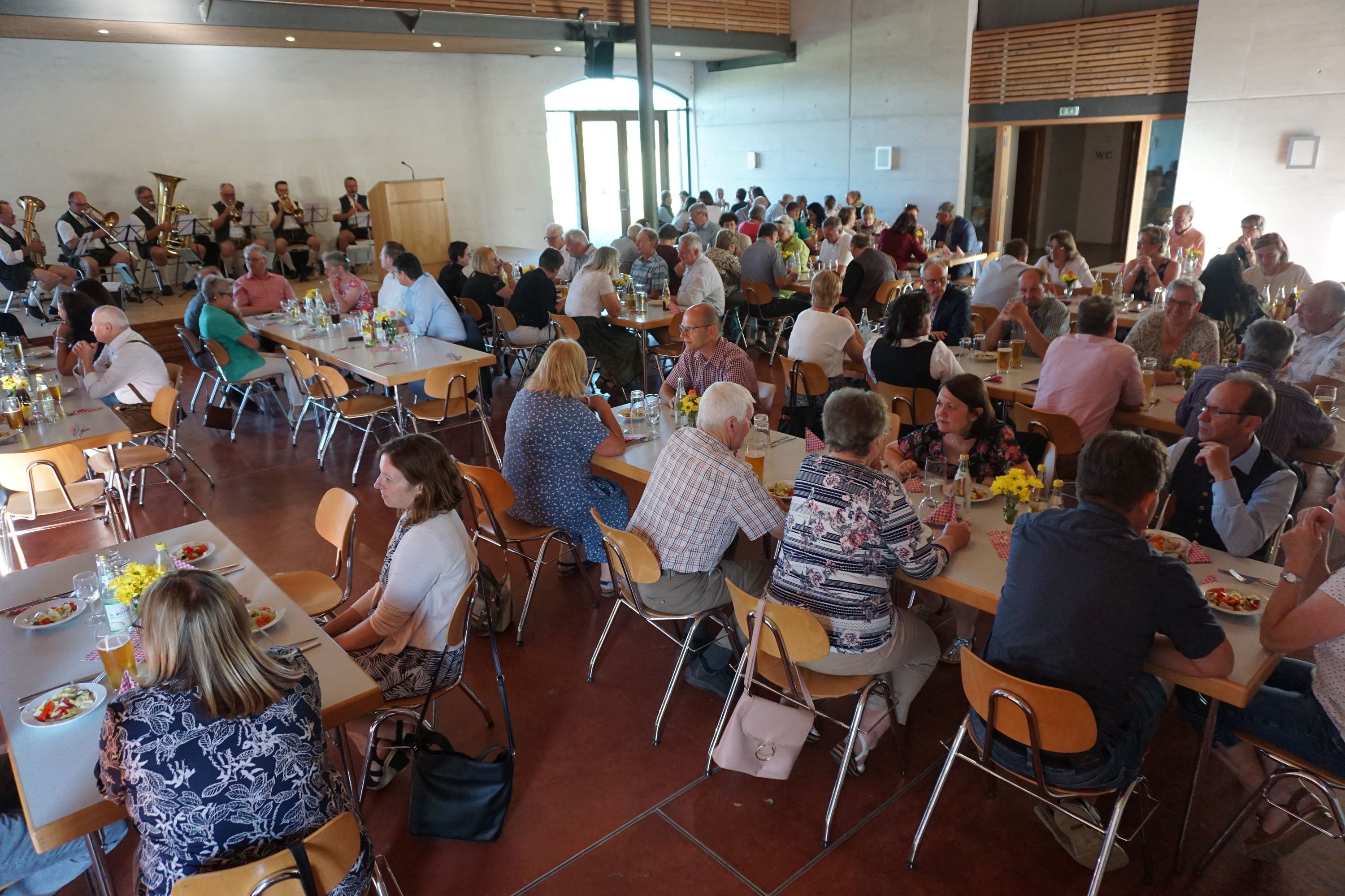 die Geehrten beim Abendessen