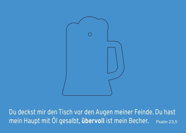 Stanzkarte Bierkrug