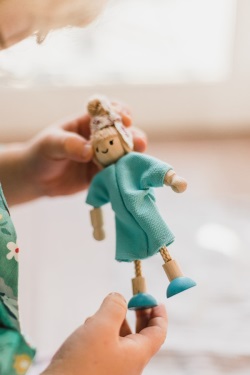 Schatzzeit Andacht Bitten mit Egli-Figuren