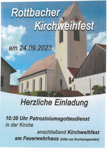 Kirchweihfest Rottbach 2023