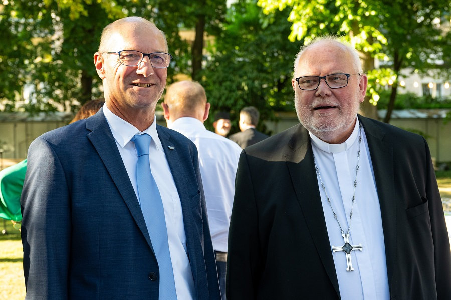 Armin Schalk und Erzbischof Reinhard Kardinal Marx
