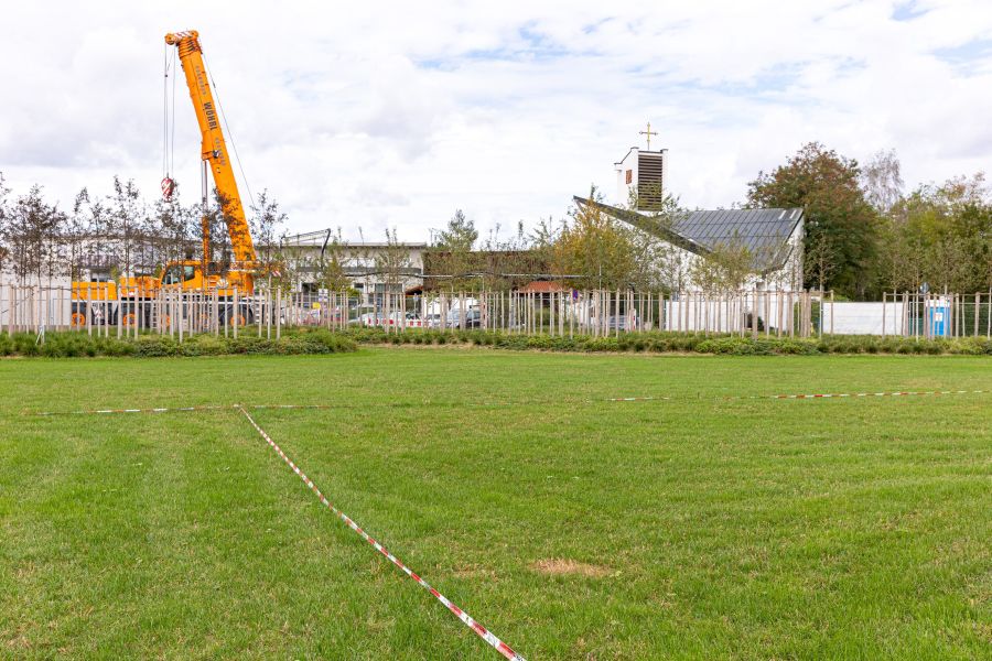 Das noch unbebaute Gelände der Landesgartenschau in Kirchheim