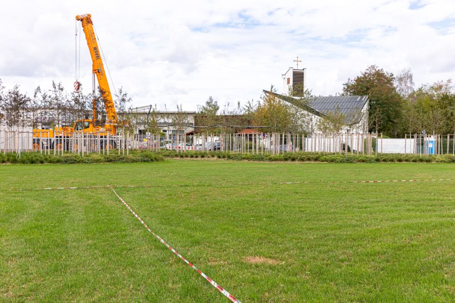 Das noch unbebaute Gelände der Landesgartenschau in Kirchheim