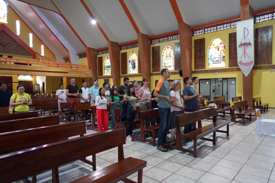 Andacht mit den ehemaligen Freiwilligen