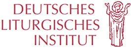 Logo des Deutschen Liturgischen Instituts, betende Gestalt mit erhobenen Armen
