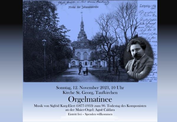 Orgel Matinee in St. Georg <br/>12.11.23