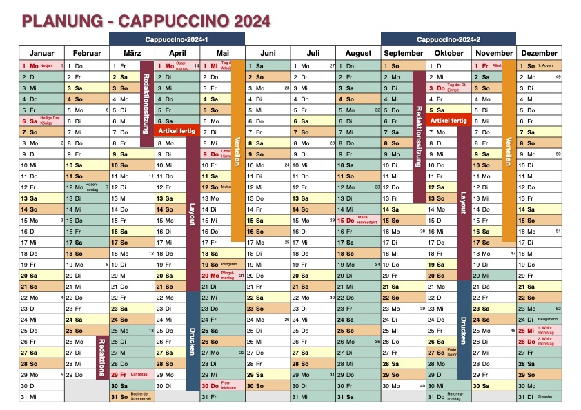CAPPUCCINO-Jahresplan-2024