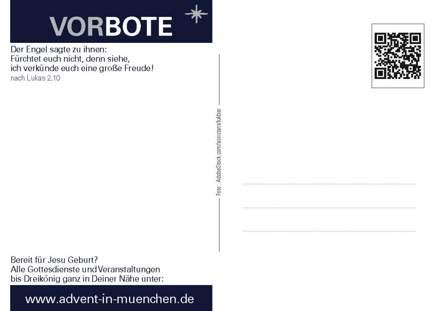 Rückseite Advents-Karte BOTE