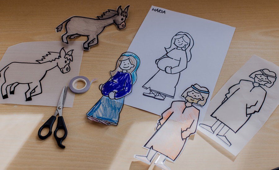 Maria - Fensterbild