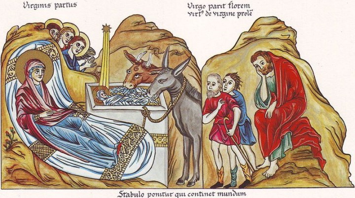 Hortus Deliciarum, Die Geburt Christi
