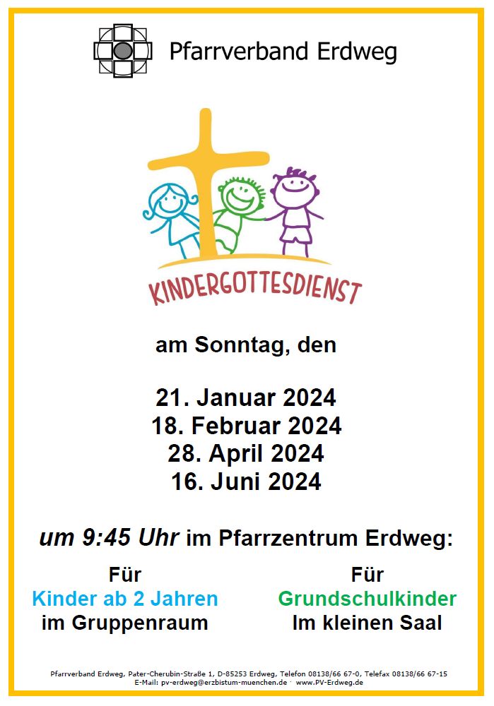 Plakat Kindergottesdienste 2024 Frühjahr