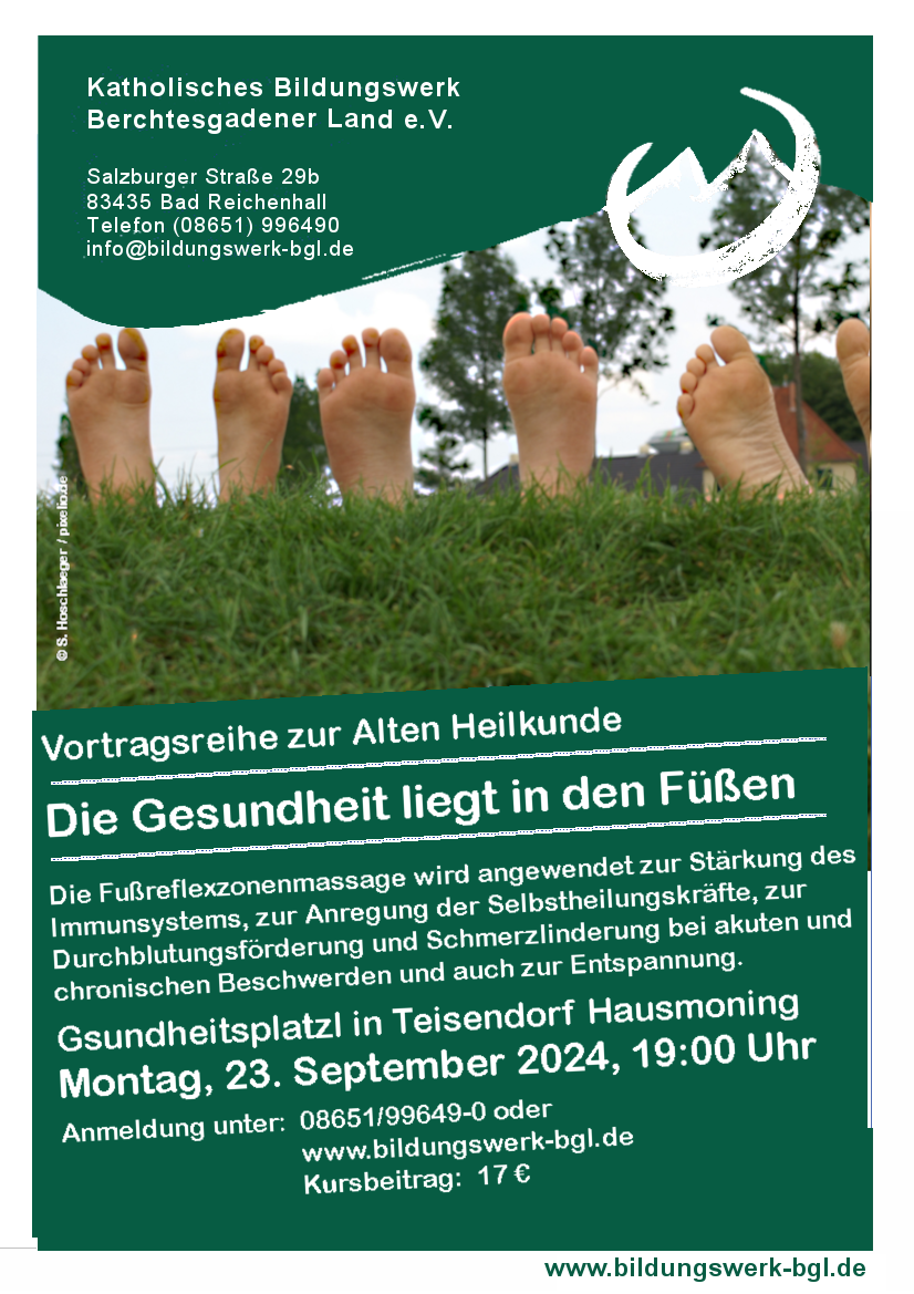 Gesundheit liegt in den Füßen