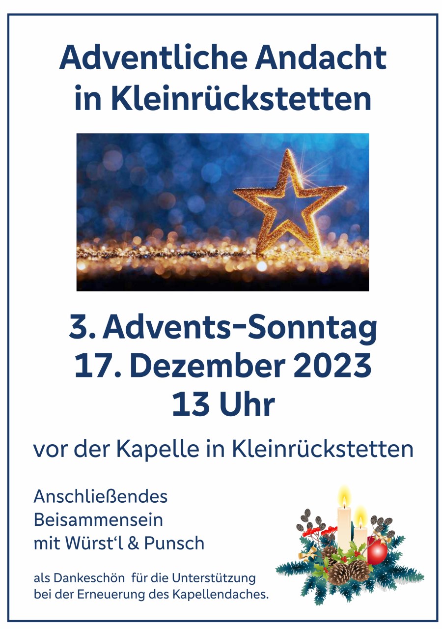 St_Georg_Plakat_Adventsandacht_Kleinrueckstetten_17.12.2023