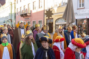 Sternsinger in der Stadt