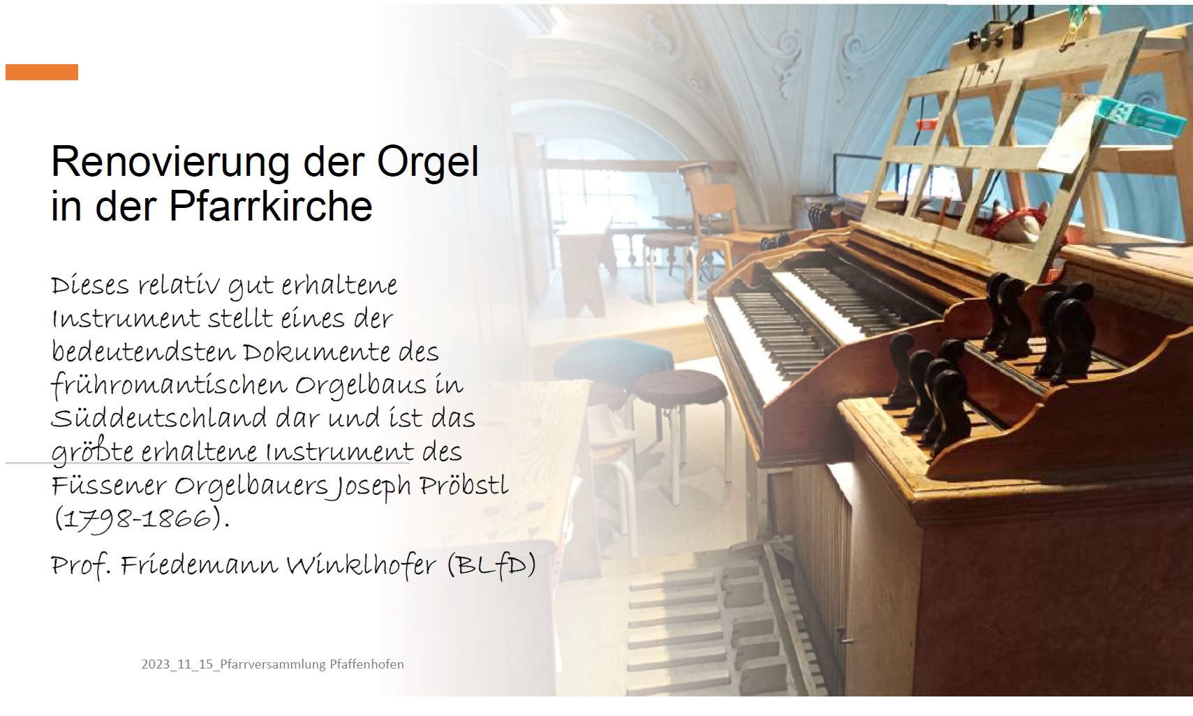 Orgel Pfaffenhofen