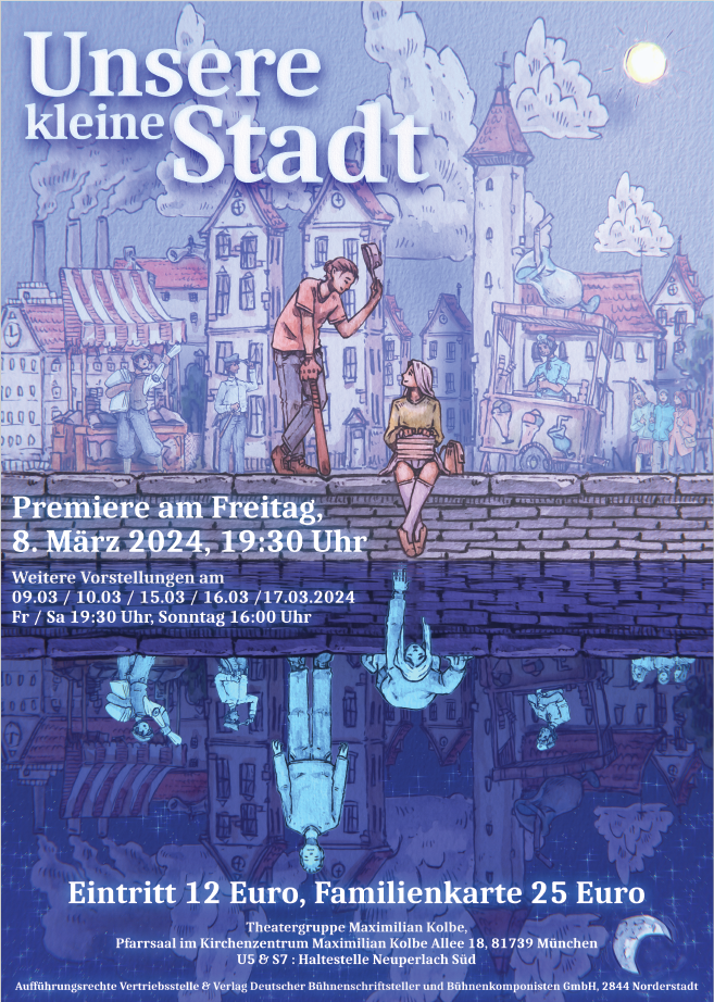 Plakat zu "Unsre kleine Stadt"