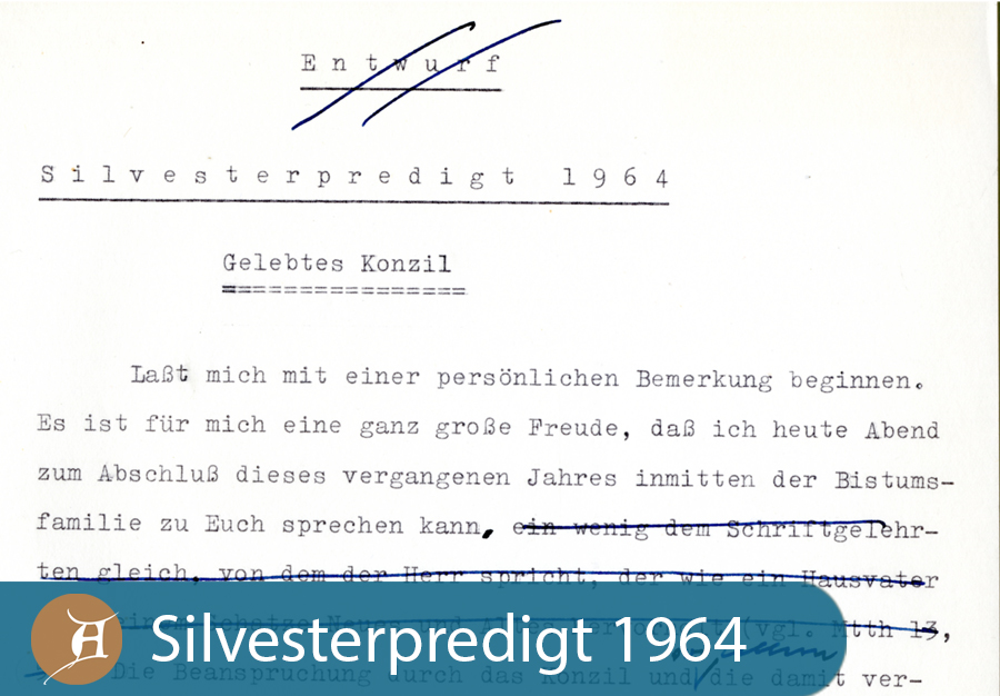 Grafik Silvesterpredigt 1964