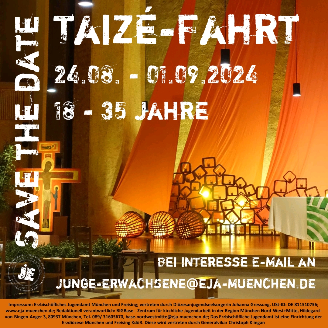 Plakat Taizé-Fahrt Sommer 2024