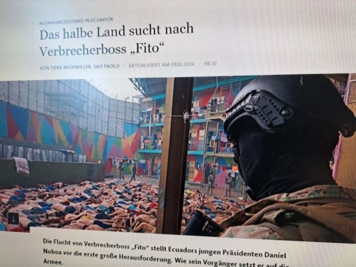 Deutsche Presseartikel zur Lage in Ecuador