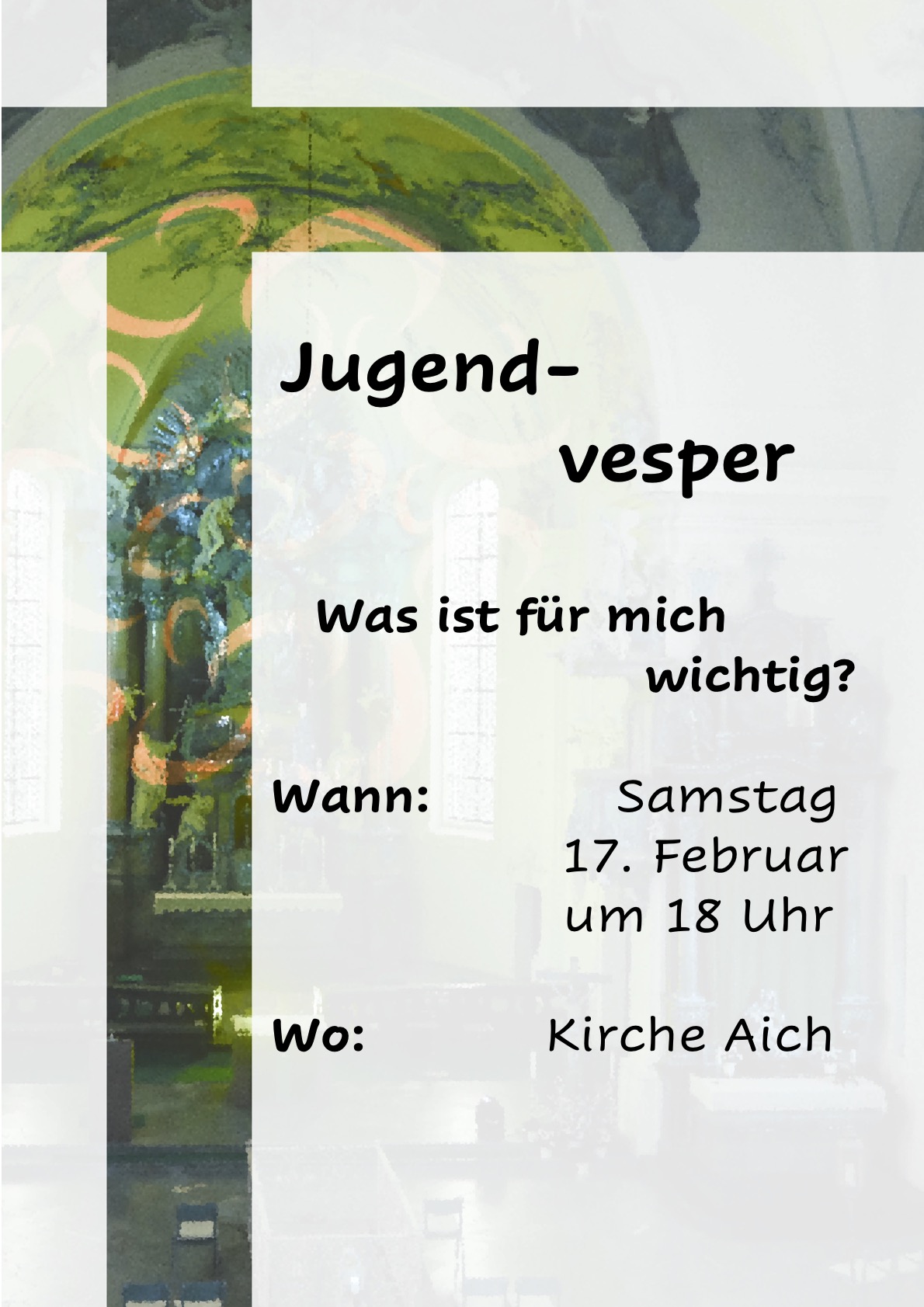 Einladung Jugendvesper am 17.02.2024