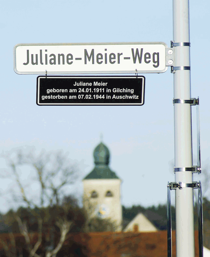 Strassenschild J. Meier