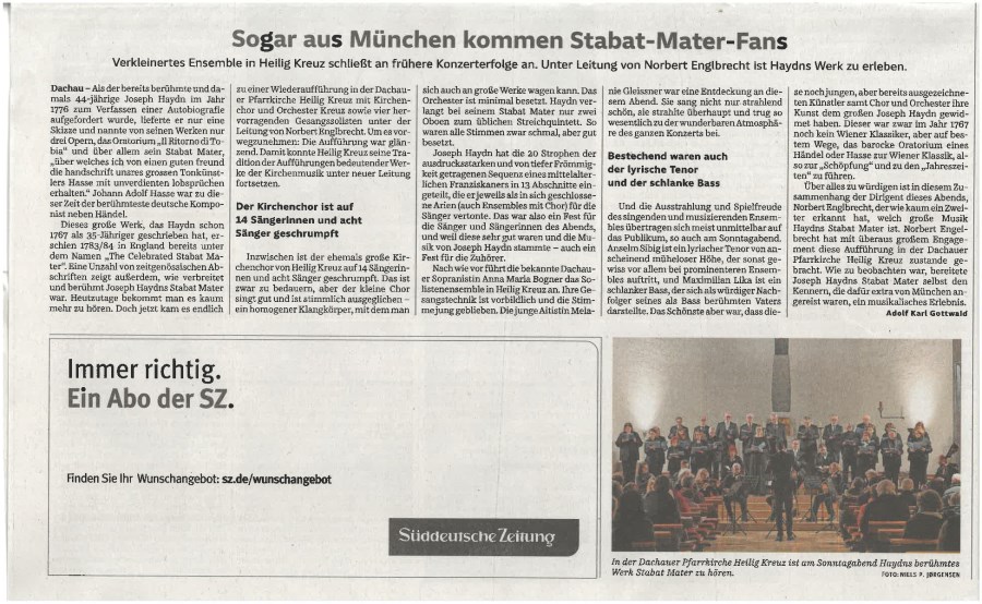 Artikel Sueddeutsche Stabat mater