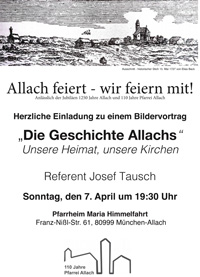 110 Jahre Pfarrei Allach