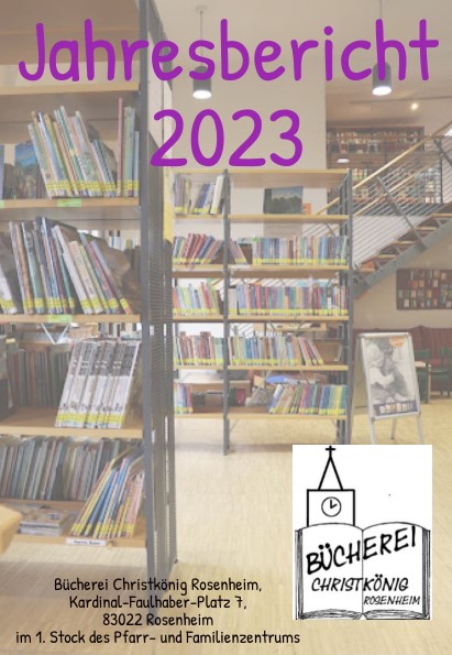 Bild Cover Jahresbericht Bücherei Christkönig 2023